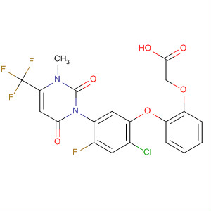 344420-02-6  Acetic acid,[2-[2-chloro-5-[3,6-dihydro-3-methyl-2,6-dioxo-4-(trifluoromethyl)-1(2H)-pyrimidinyl]-4-fluorophenoxy]phenoxy]-
