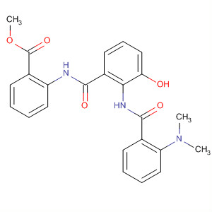 34444-96-7  Benzoic acid,2-[[2-[[2-(dimethylamino)benzoyl]amino]-3-hydroxybenzoyl]amino]-,methyl ester