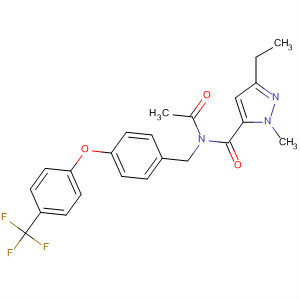 345289-73-8  1H-Pyrazole-5-carboxamide,N-acetyl-3-ethyl-1-methyl-N-[[4-[4-(trifluoromethyl)phenoxy]phenyl]methyl]-