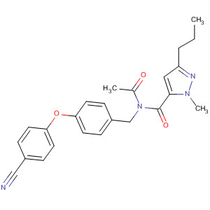 345289-79-4  1H-Pyrazole-5-carboxamide,N-acetyl-N-[[4-(4-cyanophenoxy)phenyl]methyl]-1-methyl-3-propyl-