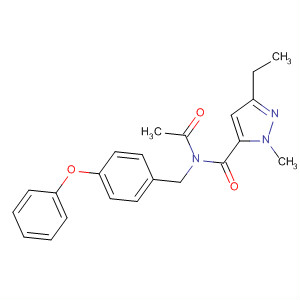345289-97-6  1H-Pyrazole-5-carboxamide,N-acetyl-3-ethyl-1-methyl-N-[(4-phenoxyphenyl)methyl]-