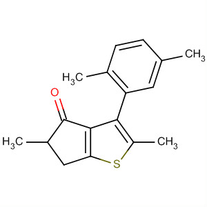 345306-58-3  4H-Cyclopenta[b]thiophen-4-one,3-(2,5-dimethylphenyl)-5,6-dihydro-2,5-dimethyl-