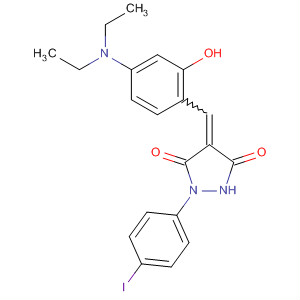 345323-01-5  3,5-Pyrazolidinedione,4-[[4-(diethylamino)-2-hydroxyphenyl]methylene]-1-(4-iodophenyl)-
