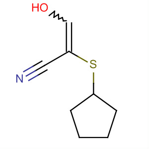 345581-27-3  2-Propenenitrile, 2-(cyclopentylthio)-3-hydroxy-