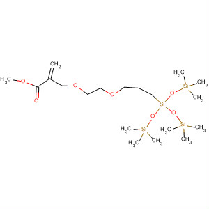345636-02-4  2-Propenoic acid,2-[[2-[3-[3,3,3-trimethyl-1,1-bis[(trimethylsilyl)oxy]disiloxanyl]propoxy]ethoxy]methyl]-, methyl ester