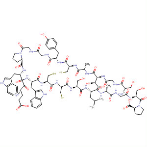 346448-02-0  L-Proline,L-serylglycyl-L-threonyl-L-alanyl-L-cysteinyl-L-tyrosylglycylglycyl-L-prolyl-L-a-glutamyl-L-tryptophyl-L-tryptophyl-L-cysteinyl-L-cysteinyl-L-seryl-L-leucyl-L-alanylglycyl-L-seryl-
