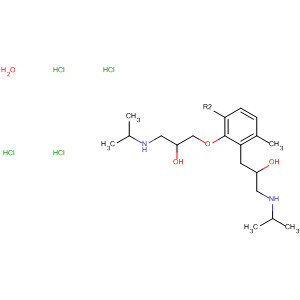 34665-20-8  2-Propanol,1,1'-[(4-methyl-1,2-phenylene)bis(oxy)]bis[3-[(1-methylethyl)amino]-,dihydrochloride