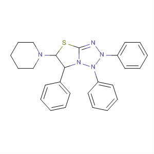 34665-52-6  Thiazolo[3,2-d]tetrazole,1,2,5,6-tetrahydro-1,2,6-triphenyl-5-(1-piperidinyl)-