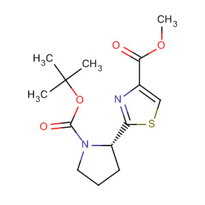 347191-33-7  4-Thiazolecarboxylic acid,2-[(2S)-1-[(1,1-dimethylethoxy)carbonyl]-2-pyrrolidinyl]-, methyl ester