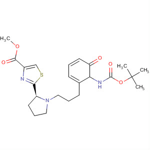 347191-35-9  4-Thiazolecarboxylic acid,2-[(2S)-1-[(2S)-2-[[(1,1-dimethylethoxy)carbonyl]amino]-1-oxo-3-phenylpropyl]-2-pyrrolidinyl]-, methyl ester
