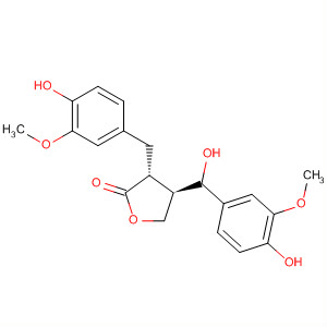 347359-71-1  2(3H)-Furanone,dihydro-4-[hydroxy(4-hydroxy-3-methoxyphenyl)methyl]-3-[(4-hydroxy-3-methoxyphenyl)methyl]-, (3R,4R)-