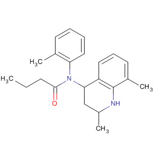 348131-29-3  4-Quinolinamine,1,2,3,4-tetrahydro-2,8-dimethyl-N-(2-methylphenyl)-1-(1-oxobutyl)- 348131-29-3  4-Quinolinamine,1,2,3,4-tetrahydro-2,8-dimethyl-N-(2-methylphenyl)-1-(1-oxobutyl)-
