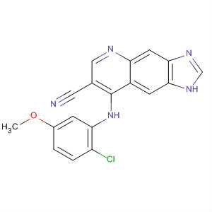348617-54-9  1H-Imidazo[4,5-g]quinoline-7-carbonitrile,8-[(2-chloro-5-methoxyphenyl)amino]-