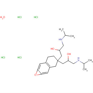 34898-95-8  2-Propanol,1,1'-[(5,6,7,8-tetrahydro-2,3-naphthalenediyl)bis(oxy)]bis[3-[(1-methylethyl)amino]-, dihydrochloride