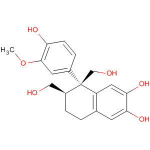349150-66-9  2,3-Naphthalenedimethanol,1,2,3,4-tetrahydro-6,7-dihydroxy-1-(4-hydroxy-3-methoxyphenyl)-,(1S,2R,3R)-