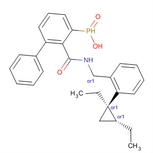 349451-08-7  Phosphinic amide,N-[(R)-[(1R,2R)-1,2-diethylcyclopropyl]phenylmethyl]-P,P-diphenyl-, rel-