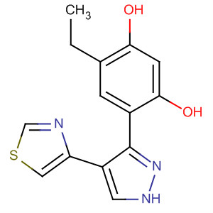 349549-38-8  1,3-Benzenediol, 4-ethyl-6-[4-(4-thiazolyl)-1H-pyrazol-3-yl]-