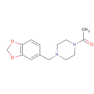 349625-23-6  Piperazine, 1-acetyl-4-(1,3-benzodioxol-5-ylmethyl)-