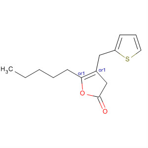 349661-55-8  2(3H)-Furanone, dihydro-5-pentyl-4-(2-thienylmethyl)-, (4R,5R)-rel-