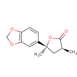 350010-36-5  2(3H)-Furanone, 5-(1,3-benzodioxol-5-yl)dihydro-3,5-dimethyl-,(3S,5S)-