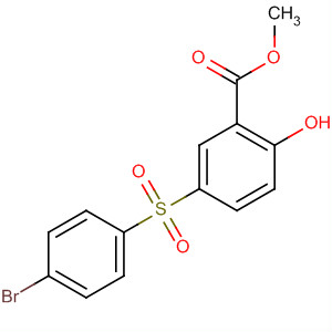 35034-48-1  Benzoic acid, 5-[(4-bromophenyl)sulfonyl]-2-hydroxy-, methyl ester