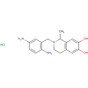 350481-63-9  6,7-Isoquinolinediol,2-[(2,5-diaminophenyl)methyl]-1,2,3,4-tetrahydro-1-methyl-,hydrochloride