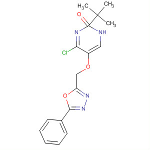 350671-91-9  3(2H)-Pyridazinone,4-chloro-2-(1,1-dimethylethyl)-5-[(5-phenyl-1,3,4-oxadiazol-2-yl)methoxy]-