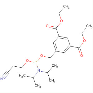 350716-17-5  1,3-Benzenedicarboxylic acid,5-[[[[bis(1-methylethyl)amino](2-cyanoethoxy)phosphino]oxy]methyl]-,diethyl ester