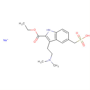 350799-07-4  1H-Indole-2-carboxylic acid, 3-[2-(dimethylamino)ethyl]-5-(sulfomethyl)-,2-ethyl ester, monosodium salt