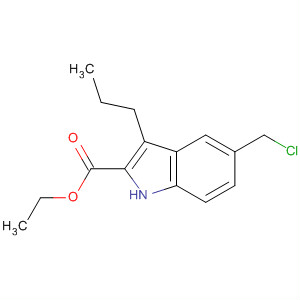 350799-20-1  1H-Indole-2-carboxylic acid, 5-(chloromethyl)-3-propyl-, ethyl ester
