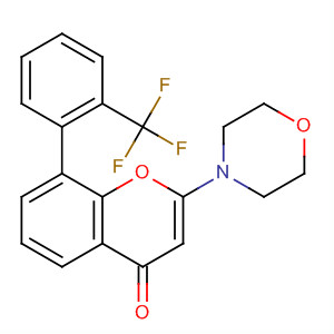 351071-74-4  4H-1-Benzopyran-4-one, 2-(4-morpholinyl)-8-[2-(trifluoromethyl)phenyl]-
