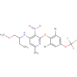 351377-98-5  4-Pyridinamine,2-[2,6-dibromo-4-(trifluoromethoxy)phenoxy]-N-[1-(methoxymethyl)propyl]-6-methyl-3-nitro-