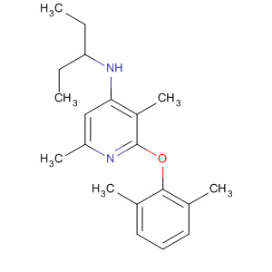 351379-01-6  4-Pyridinamine,2-(2,6-dimethylphenoxy)-N-(1-ethylpropyl)-3,6-dimethyl- 351379-01-6  4-Pyridinamine,2-(2,6-dimethylphenoxy)-N-(1-ethylpropyl)-3,6-dimethyl-