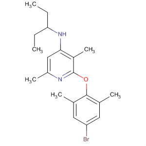 351379-03-8  4-Pyridinamine,2-(4-bromo-2,6-dimethylphenoxy)-N-(1-ethylpropyl)-3,6-dimethyl- 351379-03-8  4-Pyridinamine,2-(4-bromo-2,6-dimethylphenoxy)-N-(1-ethylpropyl)-3,6-dimethyl-