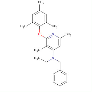 351379-27-6  4-Pyridinamine,N-ethyl-3,6-dimethyl-N-(phenylmethyl)-2-(2,4,6-trimethylphenoxy)- 351379-27-6  4-Pyridinamine,N-ethyl-3,6-dimethyl-N-(phenylmethyl)-2-(2,4,6-trimethylphenoxy)-