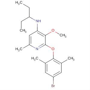 351379-35-6  4-Pyridinamine,2-(4-bromo-2,6-dimethylphenoxy)-N-(1-ethylpropyl)-3-methoxy-6-methyl- 351379-35-6  4-Pyridinamine,2-(4-bromo-2,6-dimethylphenoxy)-N-(1-ethylpropyl)-3-methoxy-6-methyl-