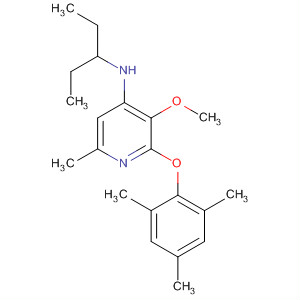 351379-37-8  4-Pyridinamine,N-(1-ethylpropyl)-3-methoxy-6-methyl-2-(2,4,6-trimethylphenoxy)- 351379-37-8  4-Pyridinamine,N-(1-ethylpropyl)-3-methoxy-6-methyl-2-(2,4,6-trimethylphenoxy)-