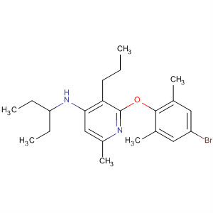 351379-39-0  4-Pyridinamine,2-(4-bromo-2,6-dimethylphenoxy)-N-(1-ethylpropyl)-6-methyl-3-propyl- 351379-39-0  4-Pyridinamine,2-(4-bromo-2,6-dimethylphenoxy)-N-(1-ethylpropyl)-6-methyl-3-propyl-