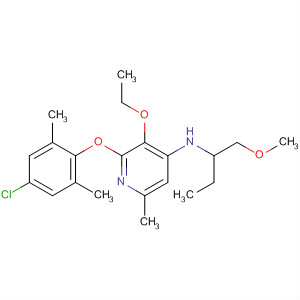 351379-52-7  4-Pyridinamine,2-(4-chloro-2,6-dimethylphenoxy)-3-ethoxy-N-[1-(methoxymethyl)propyl]-6-methyl-