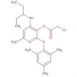 351379-68-5  Acetic acid, chloro-,4-[(1-ethylpropyl)amino]-6-methyl-2-(2,4,6-trimethylphenoxy)-3-pyridinylester