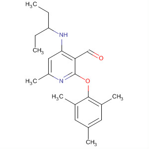 351379-70-9  3-Pyridinecarboxaldehyde,4-[(1-ethylpropyl)amino]-6-methyl-2-(2,4,6-trimethylphenoxy)-