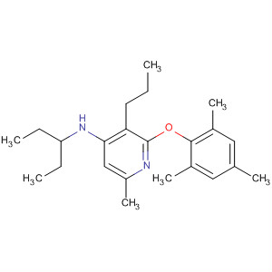 351380-14-8  4-Pyridinamine,N-(1-ethylpropyl)-6-methyl-3-propyl-2-(2,4,6-trimethylphenoxy)- 351380-14-8  4-Pyridinamine,N-(1-ethylpropyl)-6-methyl-3-propyl-2-(2,4,6-trimethylphenoxy)-