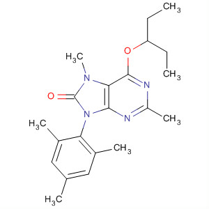 351380-96-6  8H-Purin-8-one,6-(1-ethylpropoxy)-7,9-dihydro-2,7-dimethyl-9-(2,4,6-trimethylphenyl)-