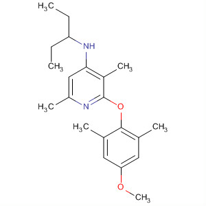 351380-98-8  4-Pyridinamine,N-(1-ethylpropyl)-2-(4-methoxy-2,6-dimethylphenoxy)-3,6-dimethyl- 351380-98-8  4-Pyridinamine,N-(1-ethylpropyl)-2-(4-methoxy-2,6-dimethylphenoxy)-3,6-dimethyl-