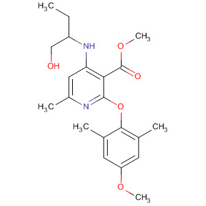 351381-08-3  3-Pyridinecarboxylic acid,4-[[1-(hydroxymethyl)propyl]amino]-2-(4-methoxy-2,6-dimethylphenoxy)-6-methyl-, methyl ester