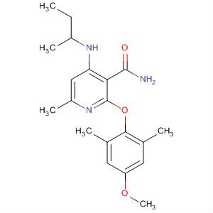 351381-16-3  3-Pyridinecarboxamide,2-(4-methoxy-2,6-dimethylphenoxy)-6-methyl-4-[(1-methylpropyl)amino]-