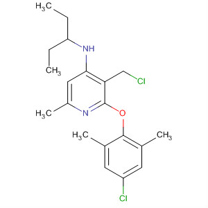 351382-93-9  4-Pyridinamine,2-(4-chloro-2,6-dimethylphenoxy)-3-(chloromethyl)-N-(1-ethylpropyl)-6-methyl- 351382-93-9  4-Pyridinamine,2-(4-chloro-2,6-dimethylphenoxy)-3-(chloromethyl)-N-(1-ethylpropyl)-6-methyl-
