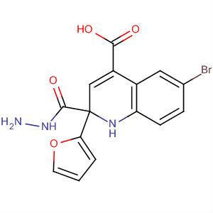 351443-33-9  4-Quinolinecarboxylic acid, 6-bromo-2-(2-furanyl)-, hydrazide 351443-33-9  4-Quinolinecarboxylic acid, 6-bromo-2-(2-furanyl)-, hydrazide