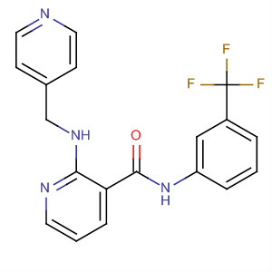352227-57-7  3-Pyridinecarboxamide,2-[(4-pyridinylmethyl)amino]-N-[3-(trifluoromethyl)phenyl]-