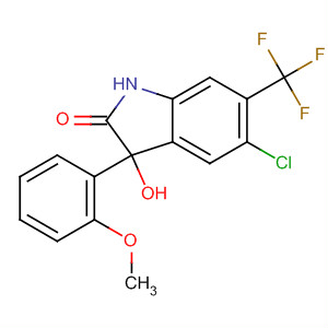 352277-95-3  2H-Indol-2-one,5-chloro-1,3-dihydro-3-hydroxy-3-(2-methoxyphenyl)-6-(trifluoromethyl)-